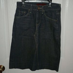 EUC Levis jean skirt size 0